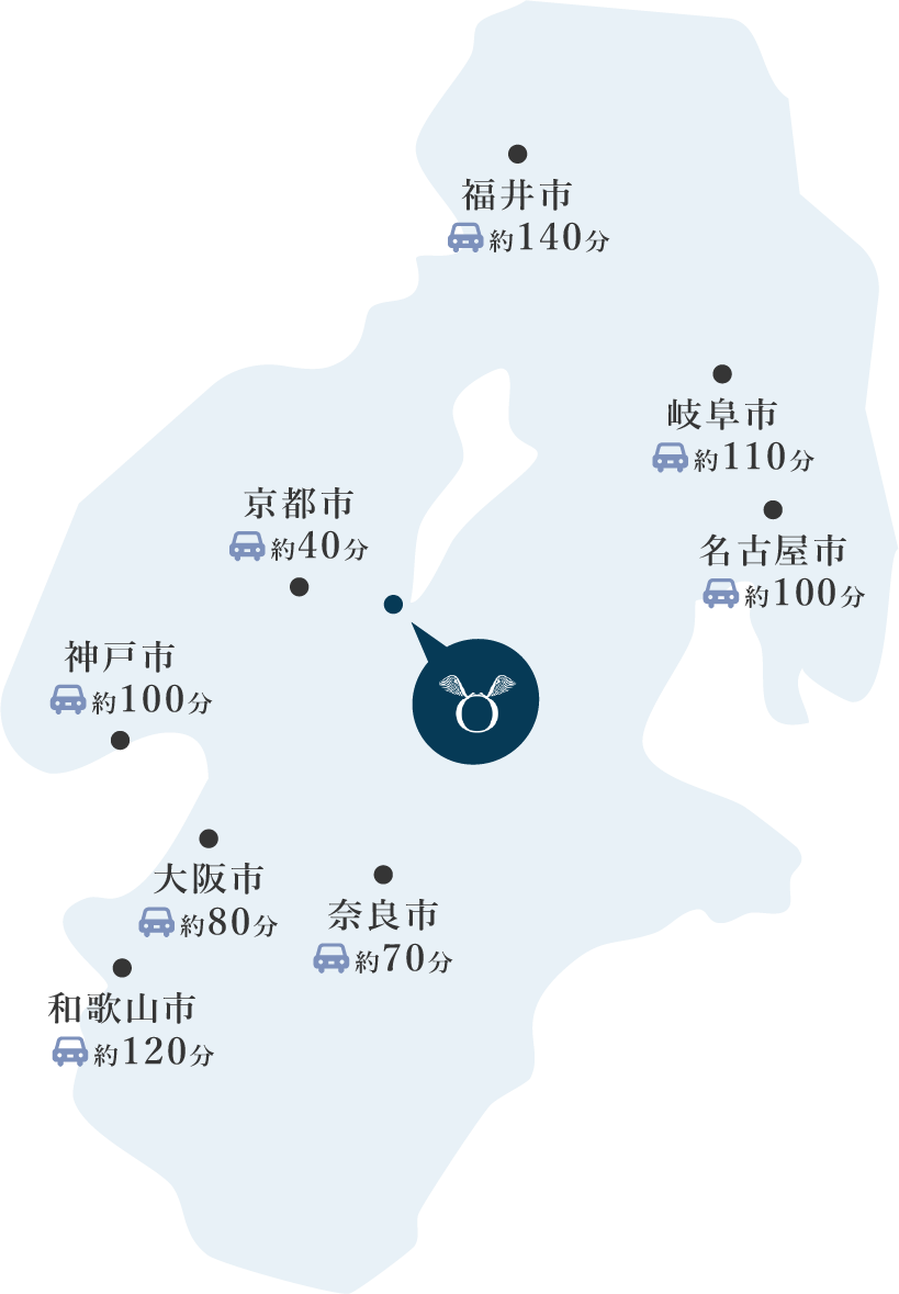 車でお越しの方へのアクセス